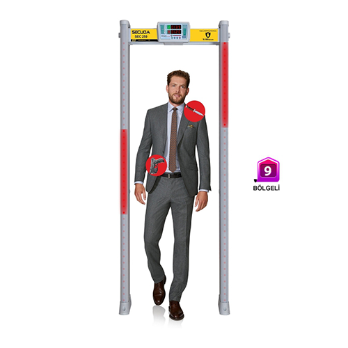 SECUDA SEC 250 WALK THROUGH METAL DETECTOR 9 ZONES